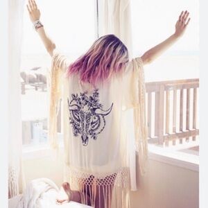 SPELL Indian Summer Tassel Kimono